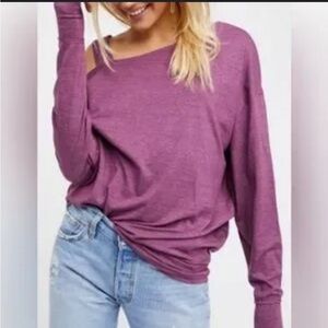 We The Free Free People Asymmetrical Oversized Shirt Size XS